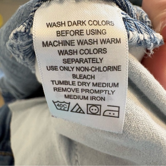 Woman Within Perfect Cotton Back Elastic Denim Straight Jeans Size 14W - Picture 7 of 7